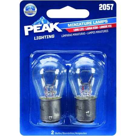 Peak Mini Automotive Bulb S8 2057LL-BPP